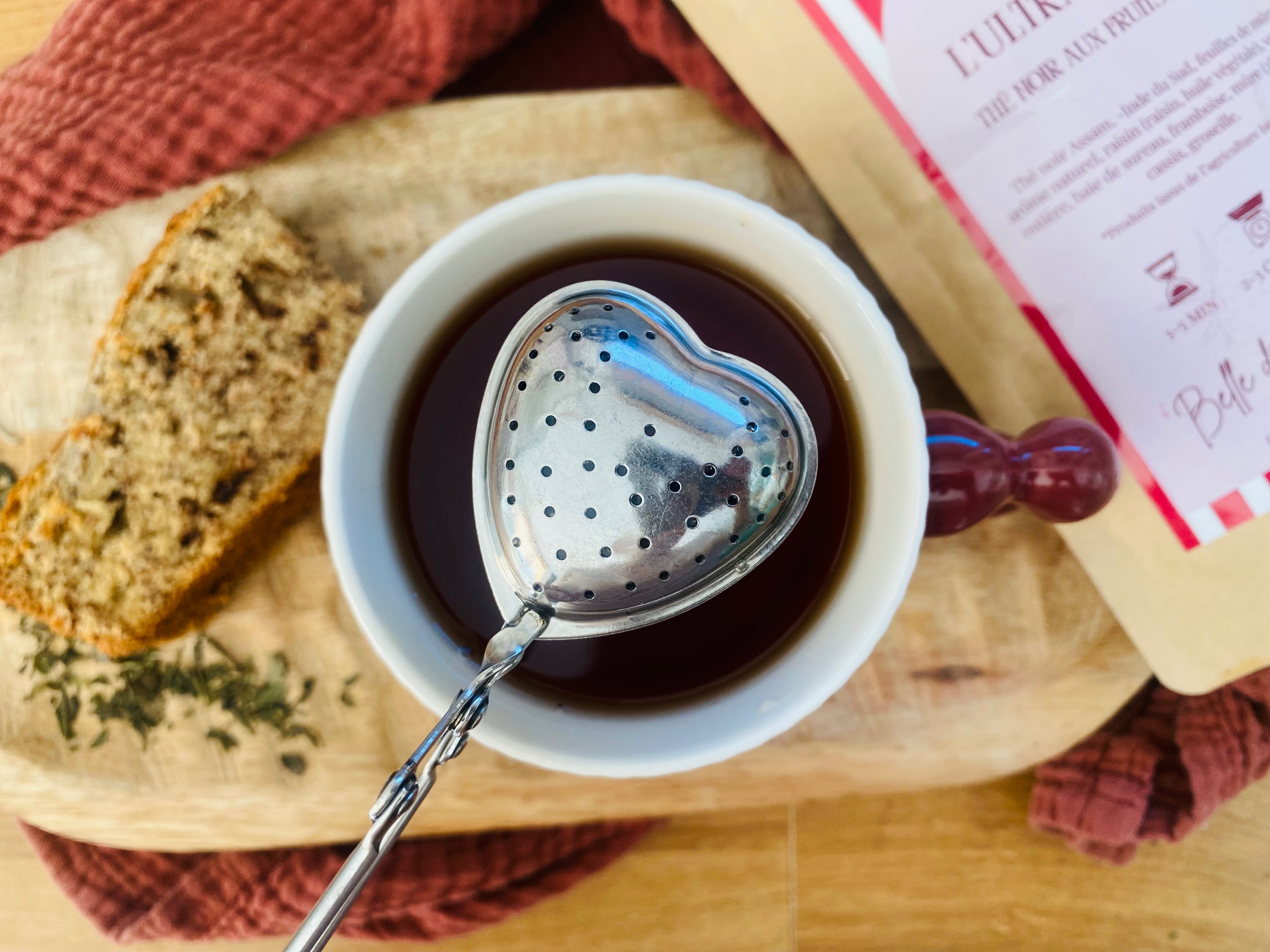 Filtre à thé COEUR 🩶Sylver |L’allié des infusions parfaites